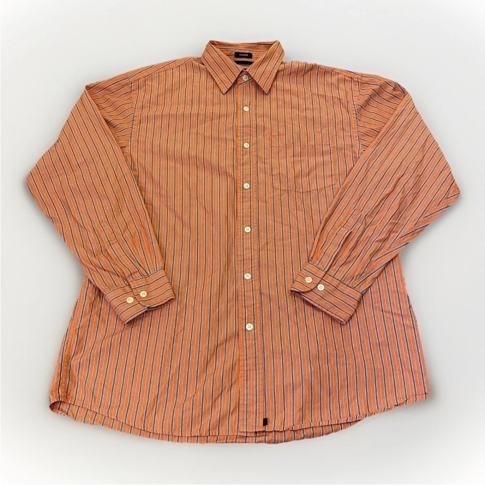 Gap Men's Relaxed Fit Button Up Shirt Size M Long Sleeves Cotton Pocket EUC